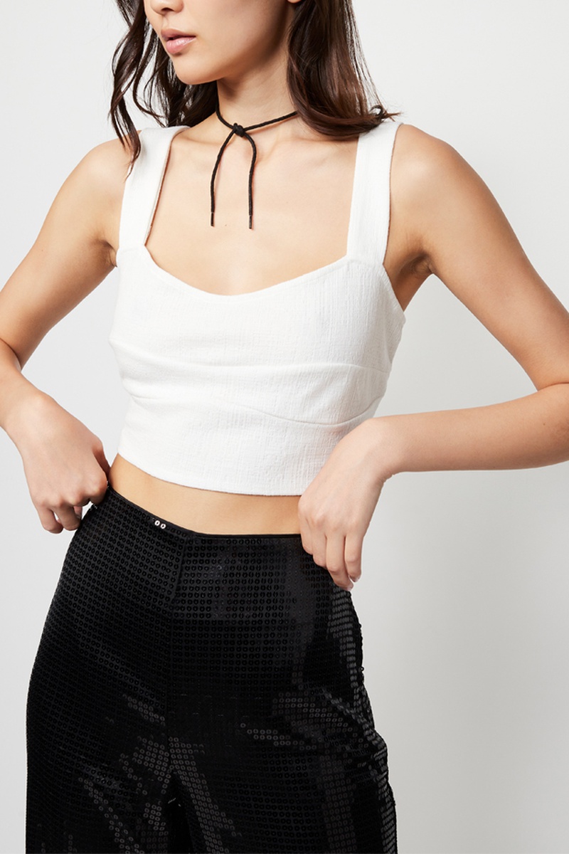 Crop top - Blanc