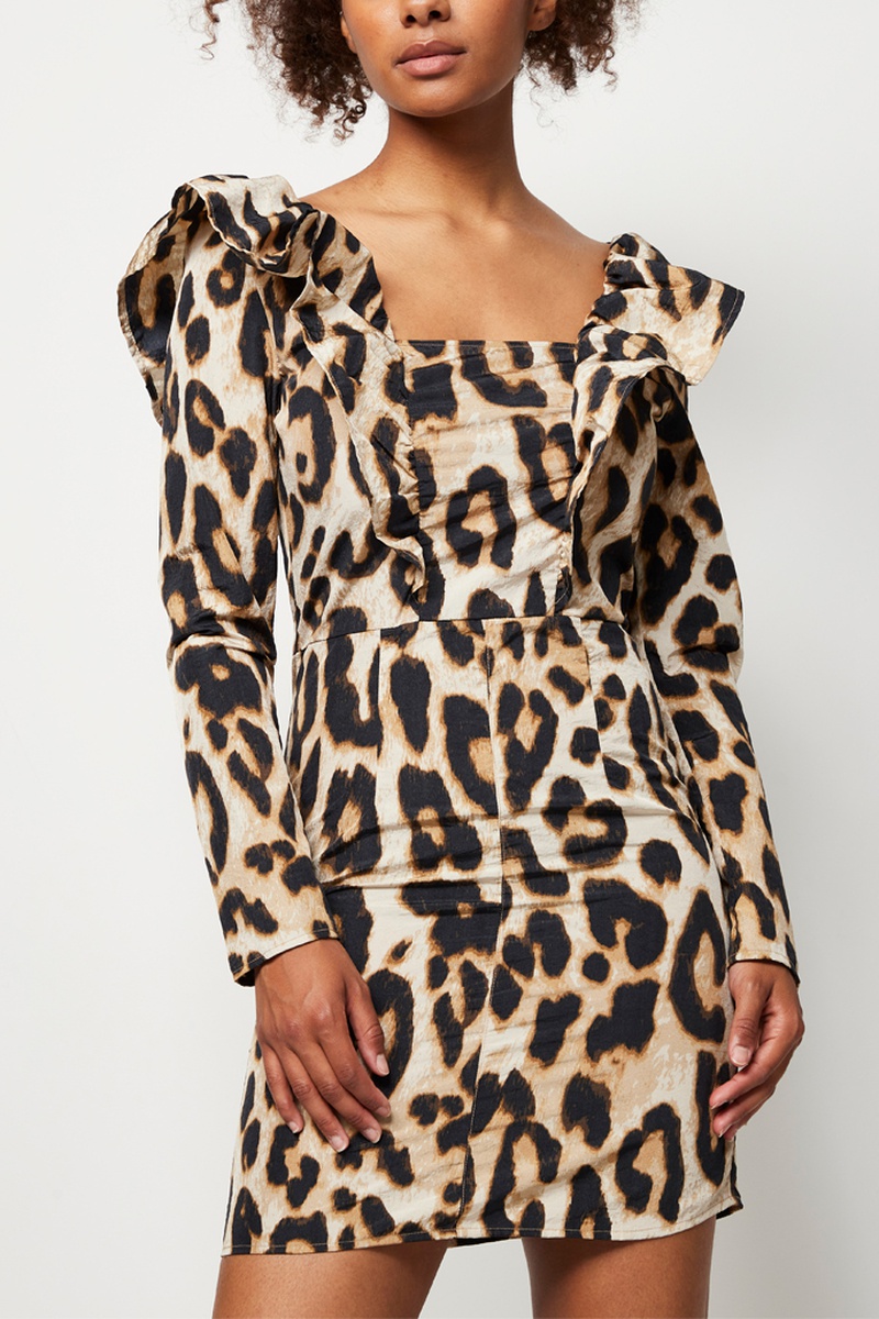 Robe fourreau - Beige