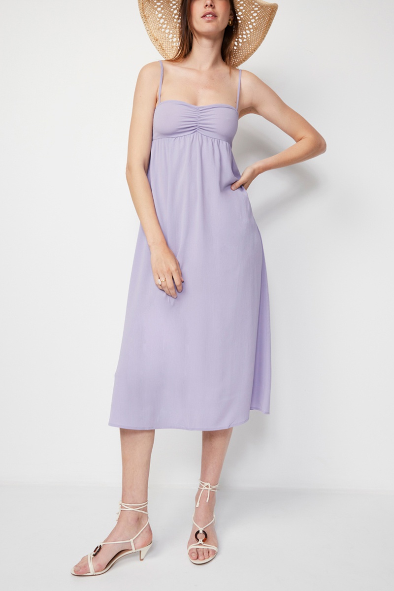 Robe midi - Mauve