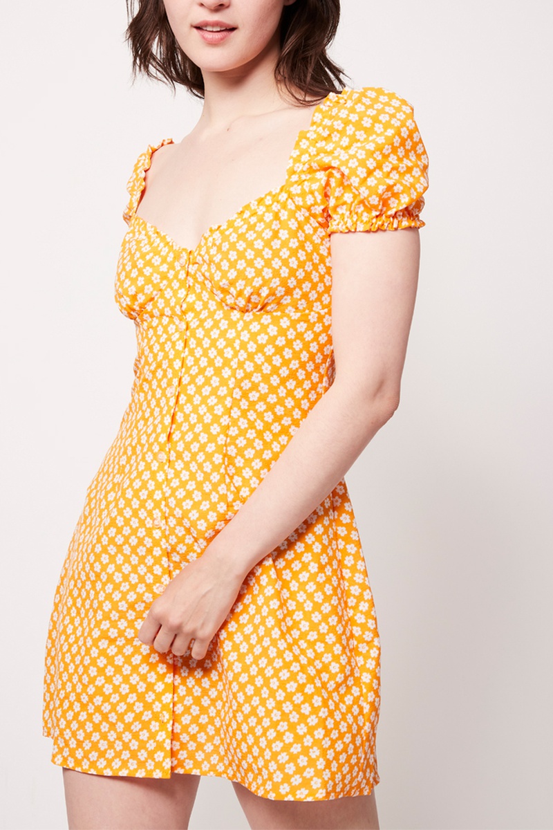 Robe patineuse - Orange