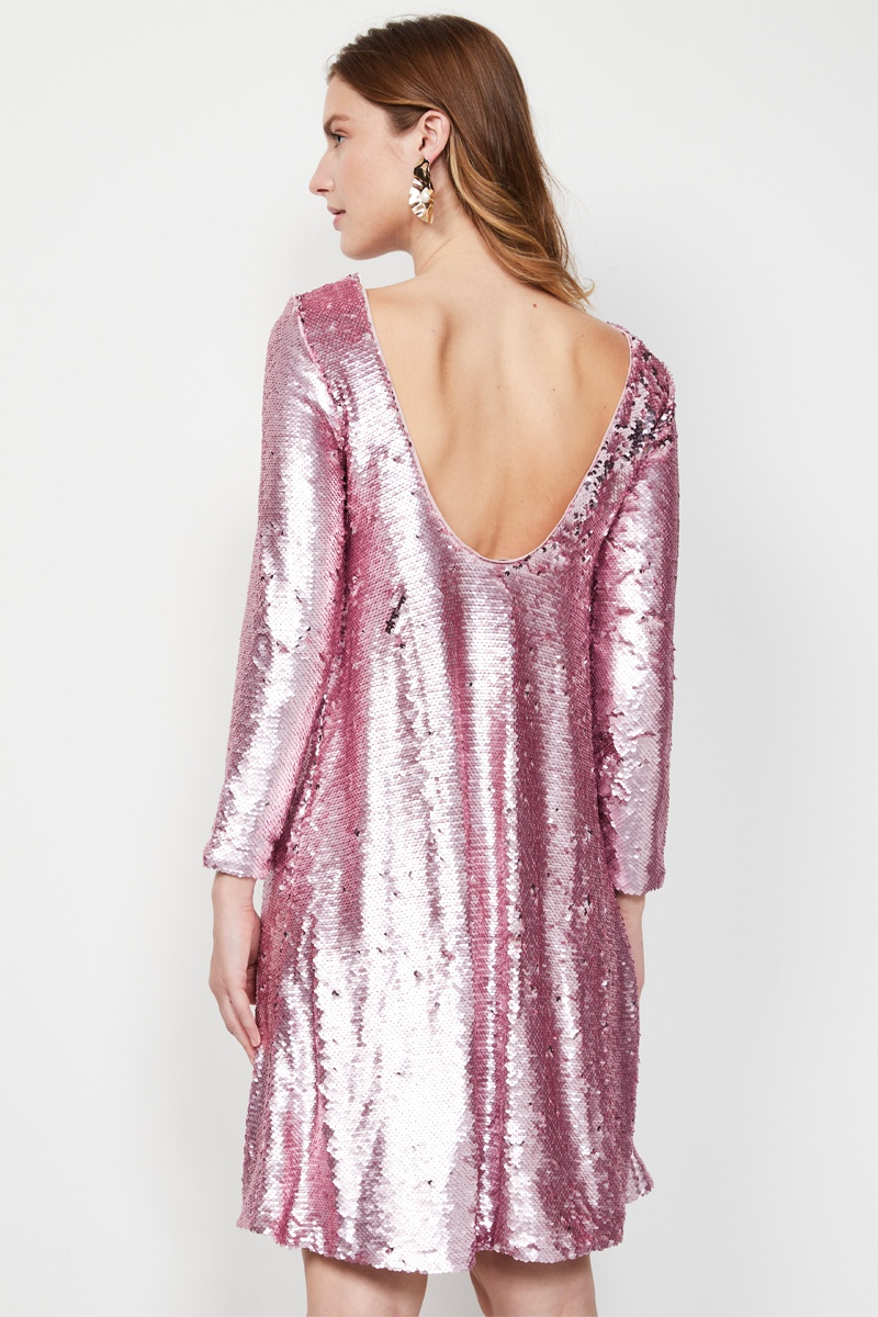 Robe trapèze - Doré rose