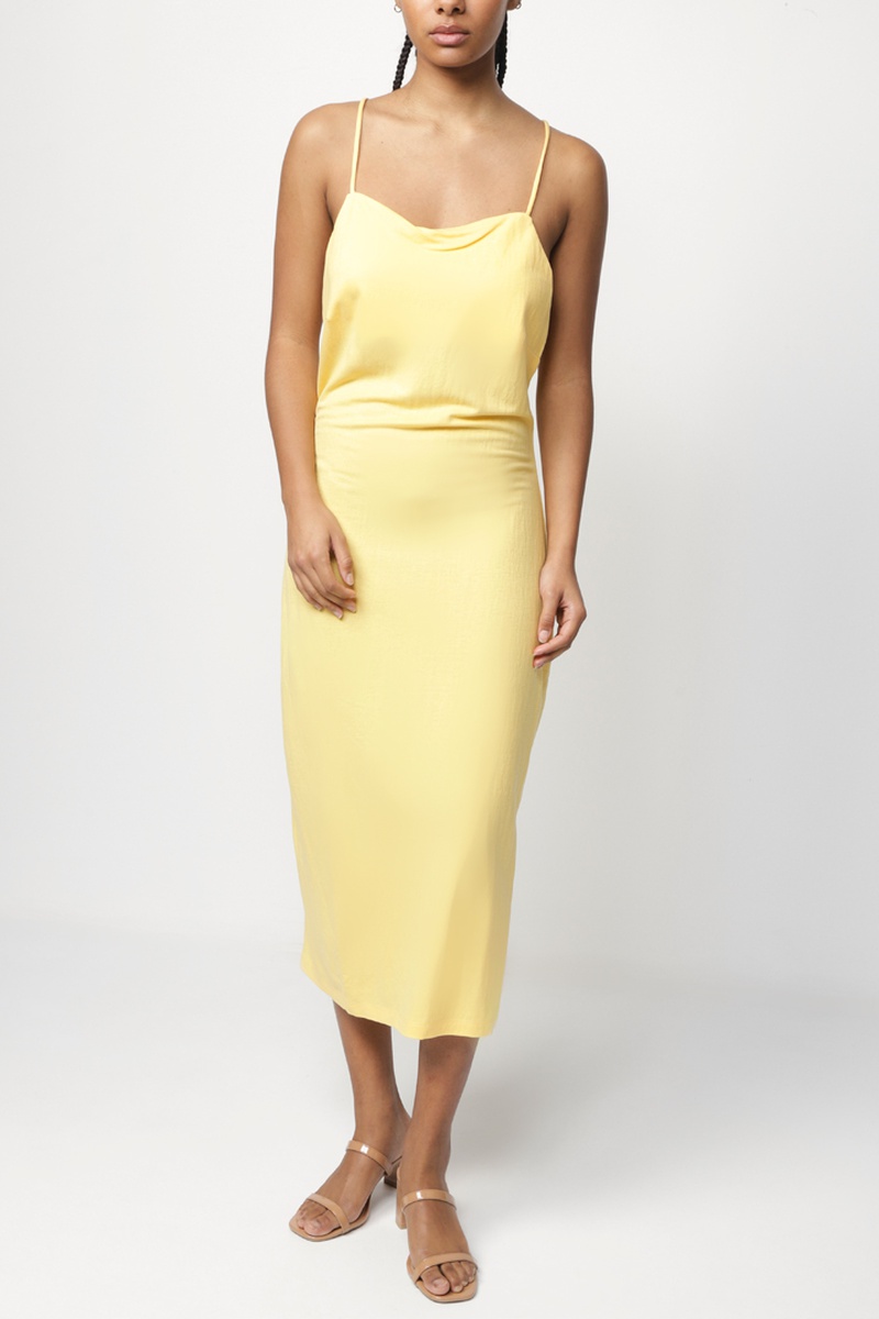 Robe droite - Jaune