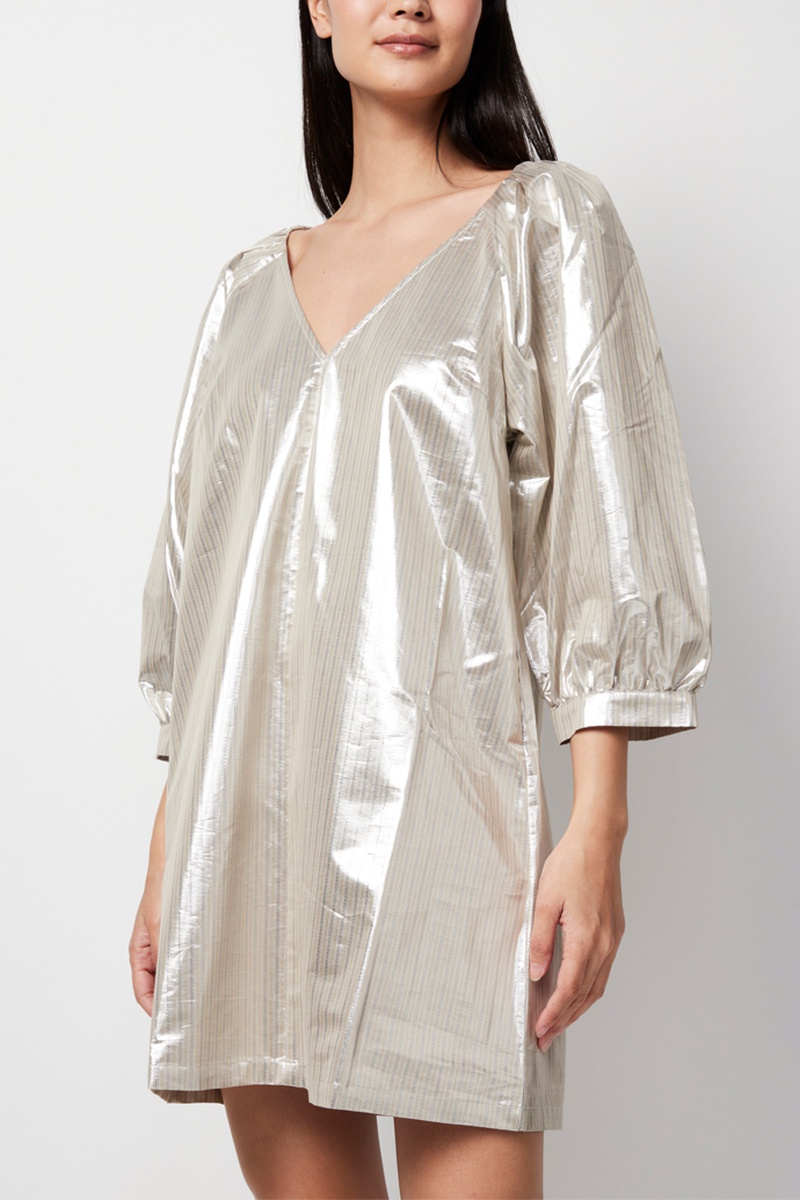 Robe droite - Argenté