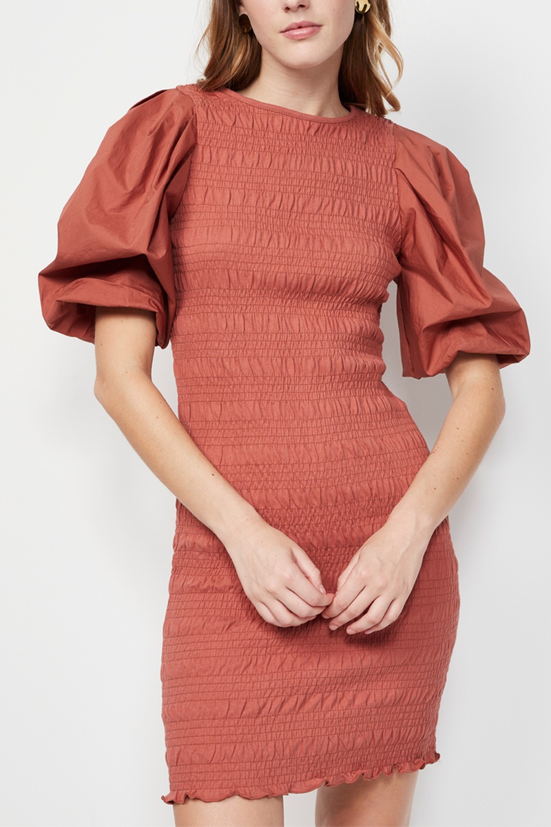 Robe fourreau - Orange