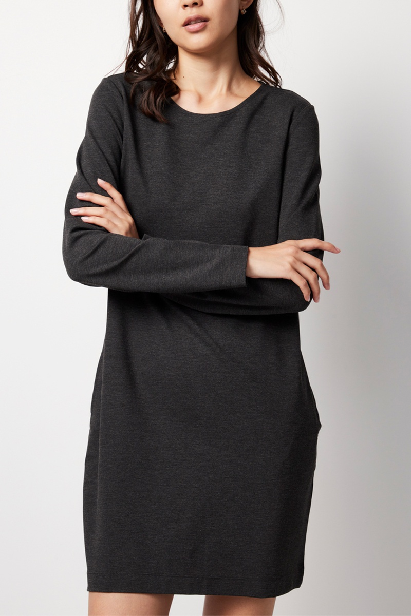 Robe fourreau - Anthracite chiné