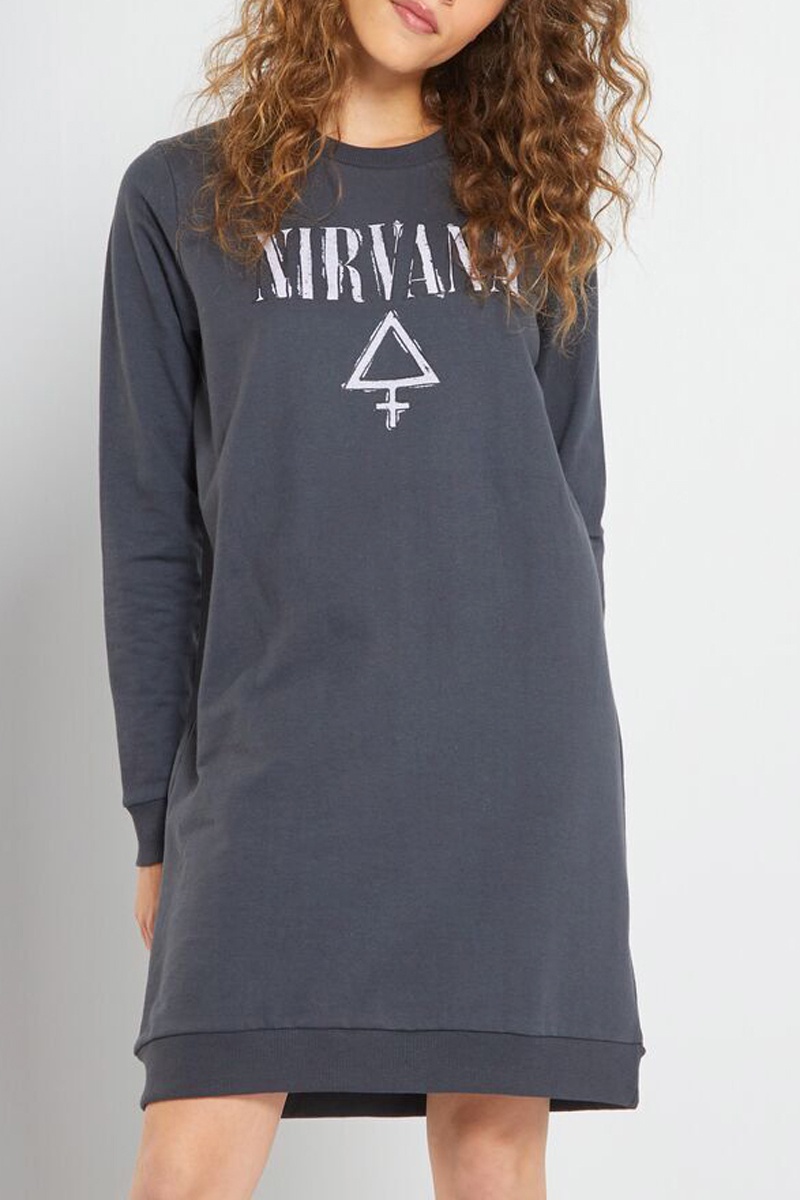 Robe sweat Nirvana Bleu marine