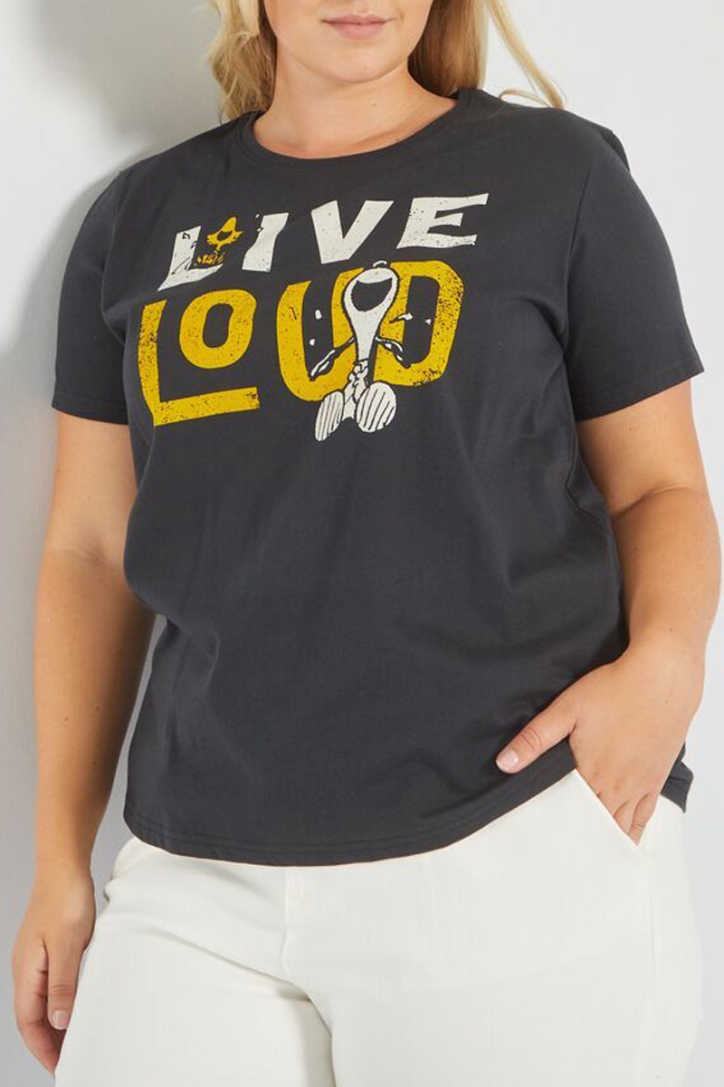 T-shirt Snoopy Anthracite