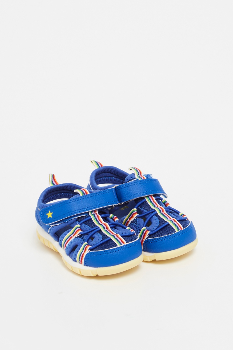 Sandales - Bleu électrique et blanc