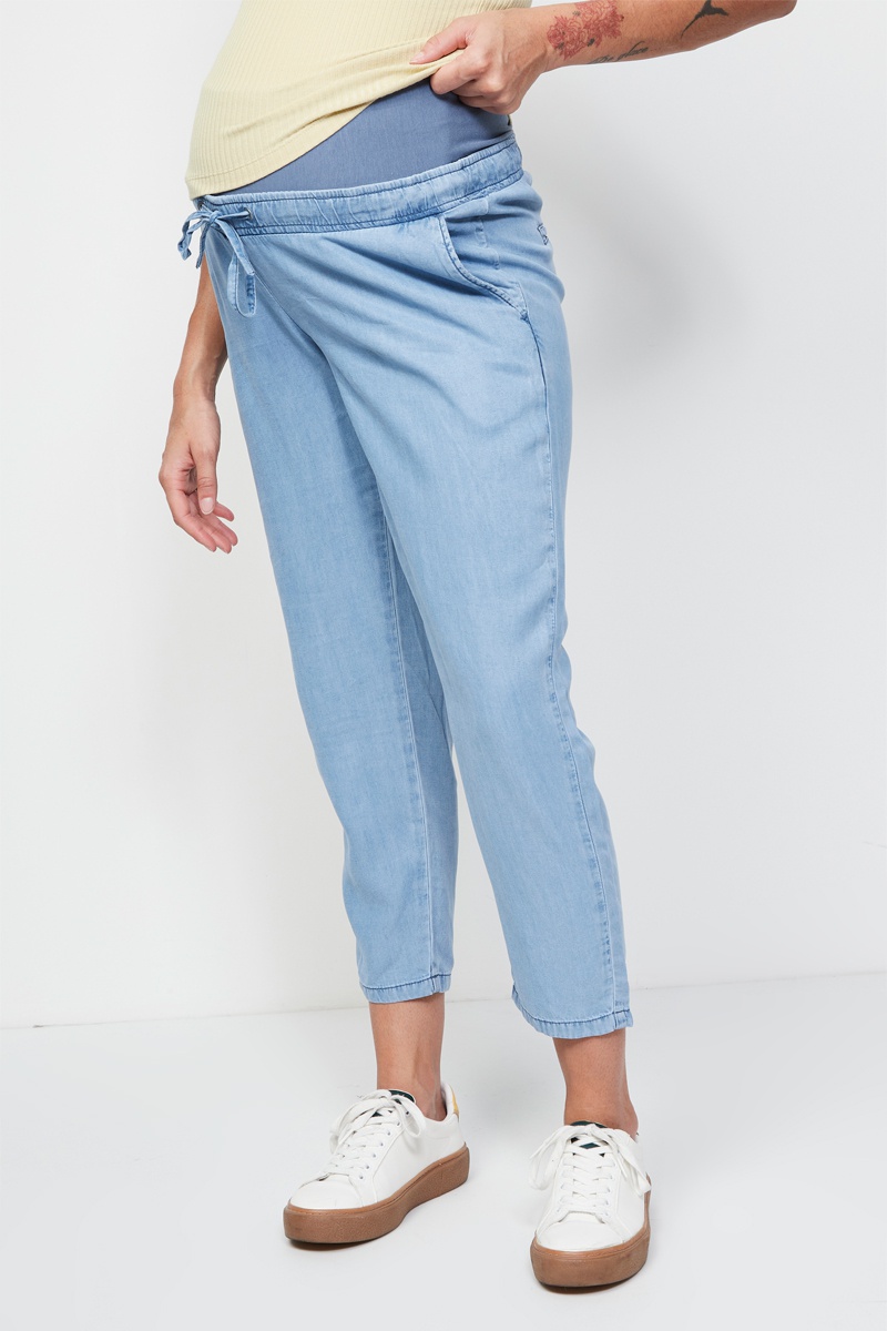 Jean de maternité Bleu clair