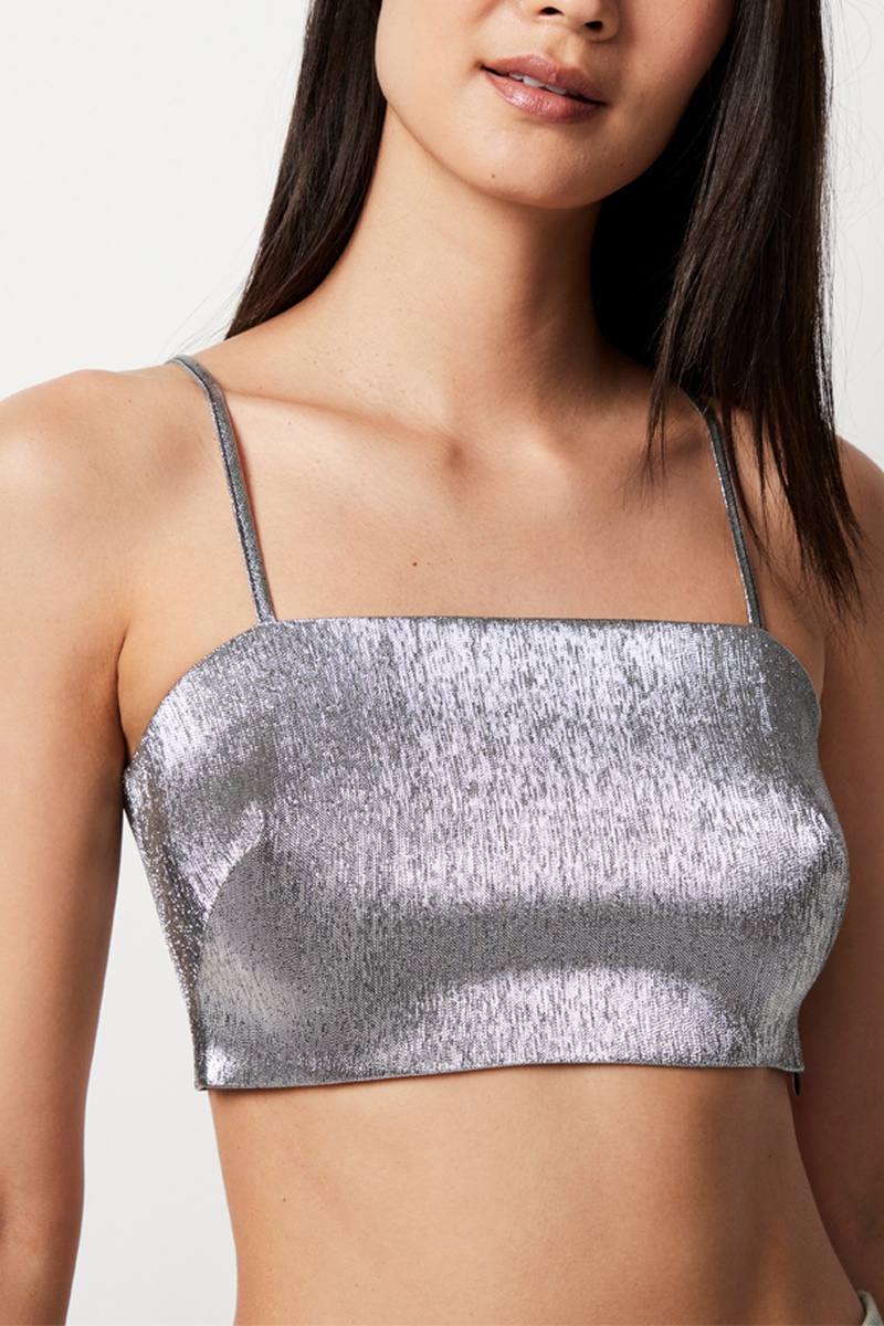Crop top - Argenté