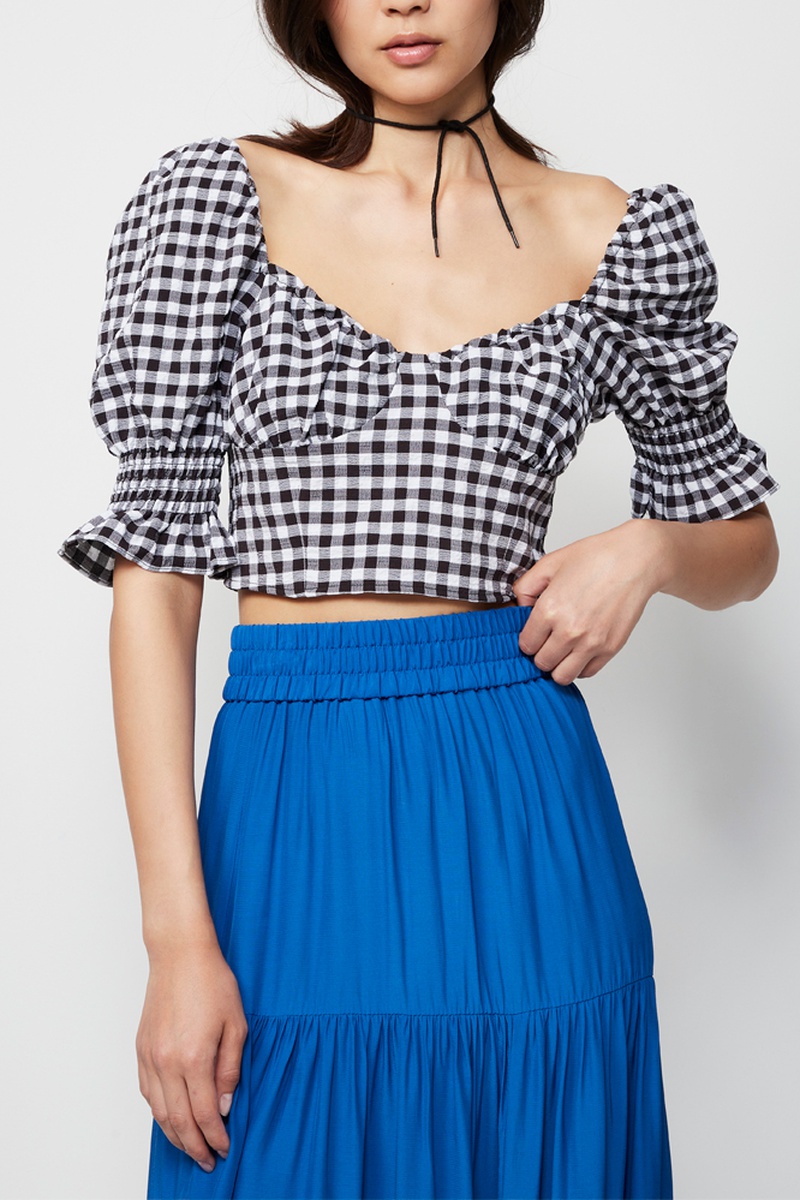 Crop top - Noir et blanc