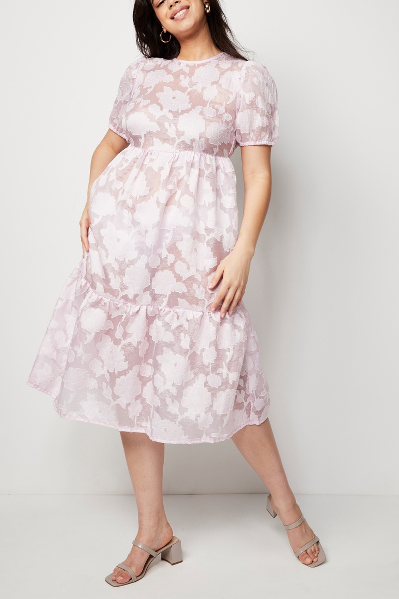 Robe midi - Rose
