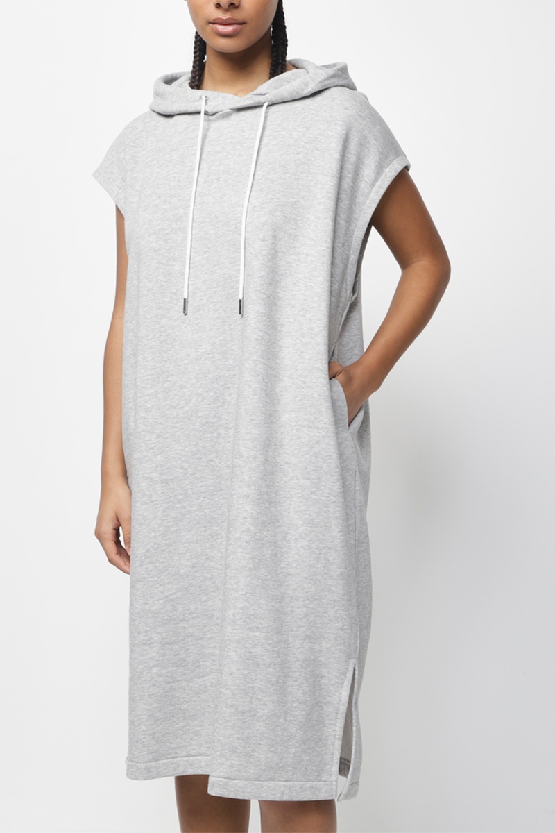 Robe sweat - Gris clair chiné