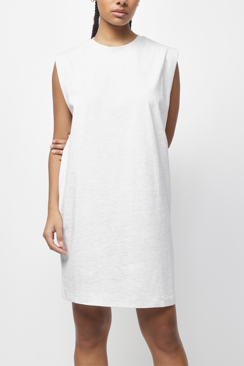 Robe t-shirt - Gris clair chiné