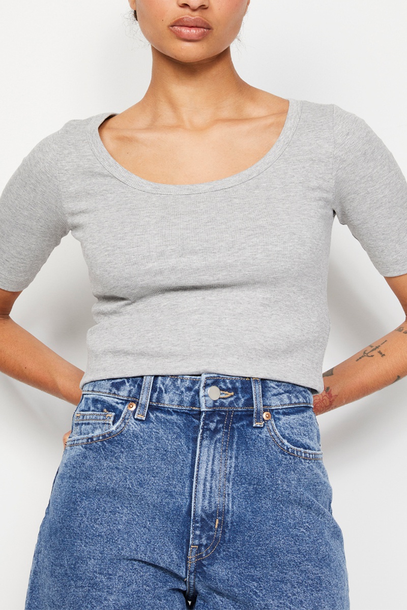 T-shirt - Gris chiné