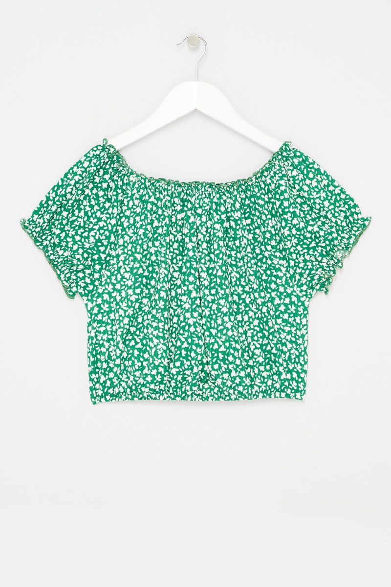T-shirt Vert et blanc