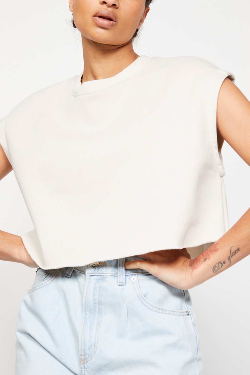 Crop top Beige