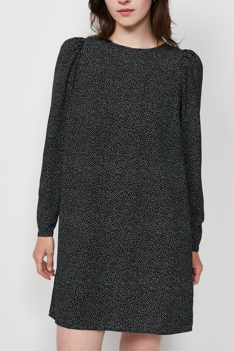 Robe droite - Noir et blanc