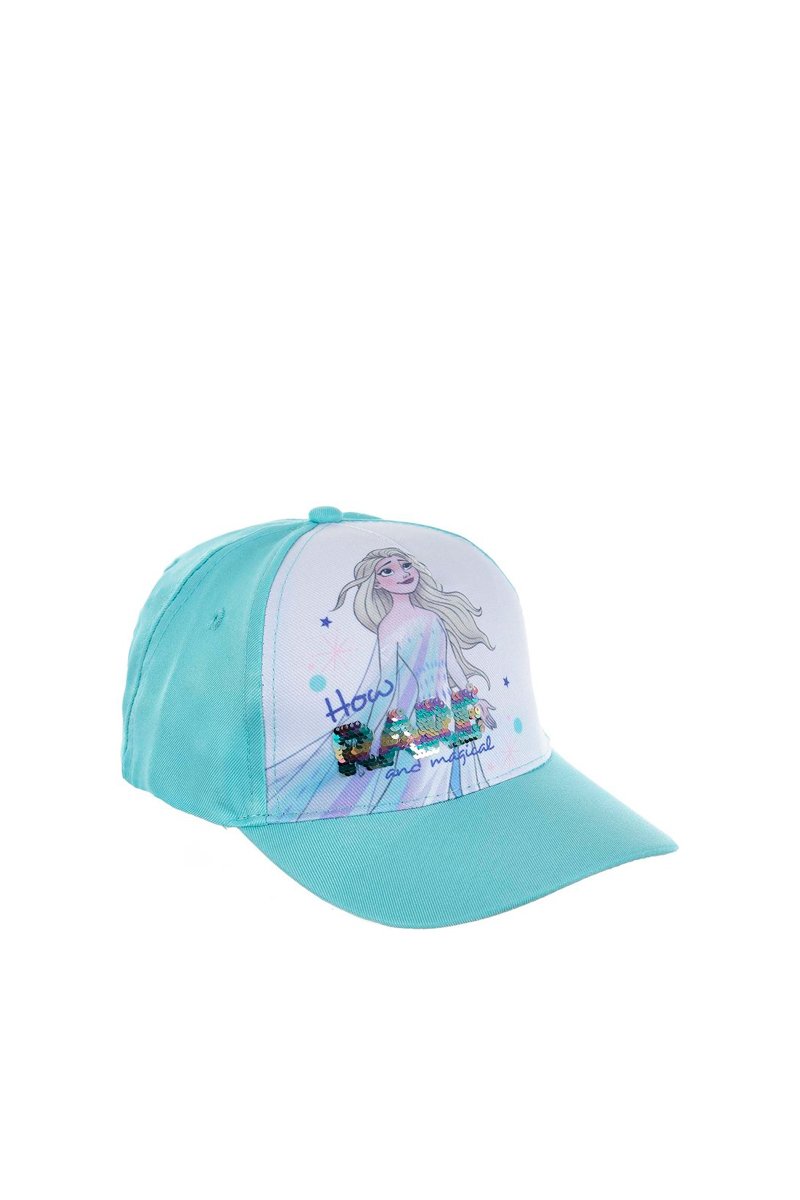 Casquette Elsa La Reine des Neiges Disney - Turquoise et blanc