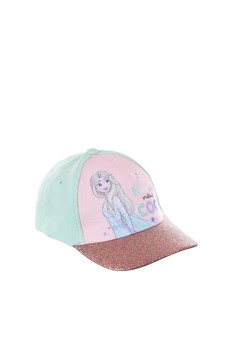 Casquette Elsa La Reine des Neiges Disney - Rose et turquoise