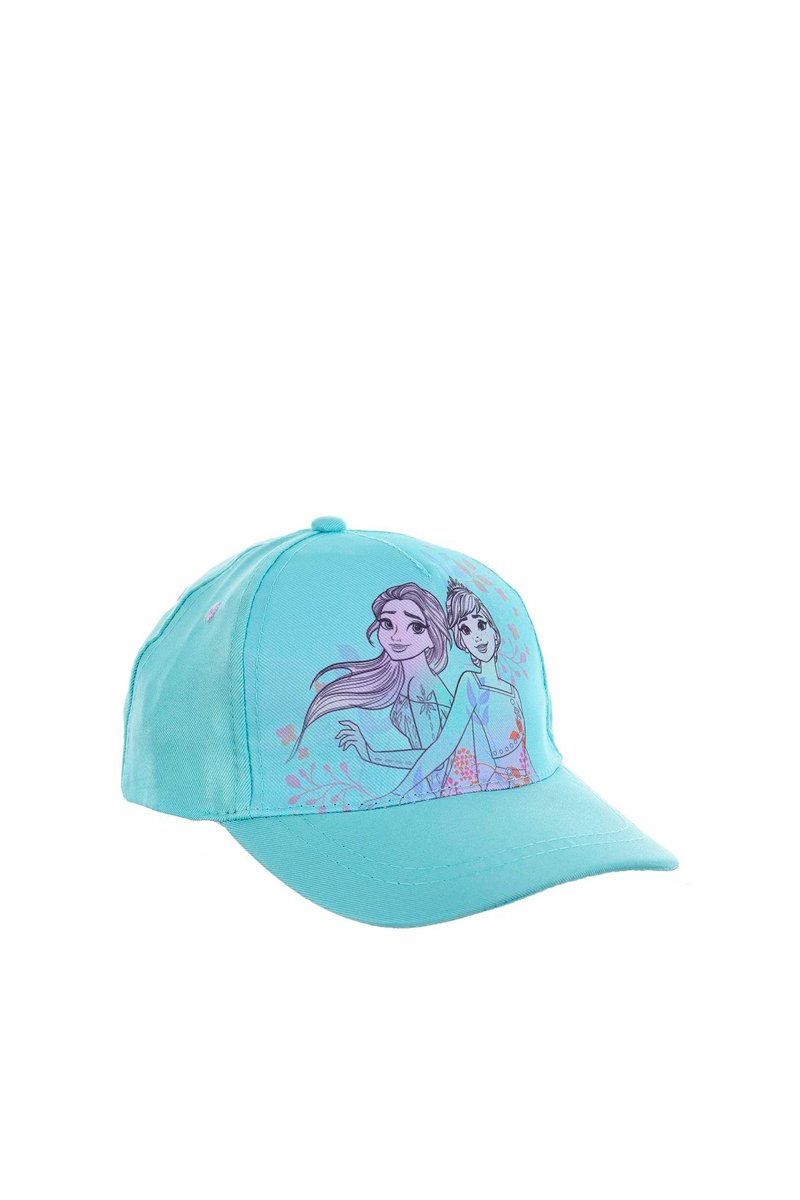 Casquette Elsa et Anna La Reine des Neiges Disney - Turquoise et noir