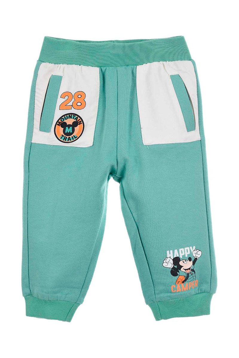 Jogging en coton biologique Mickey Disney - Vert