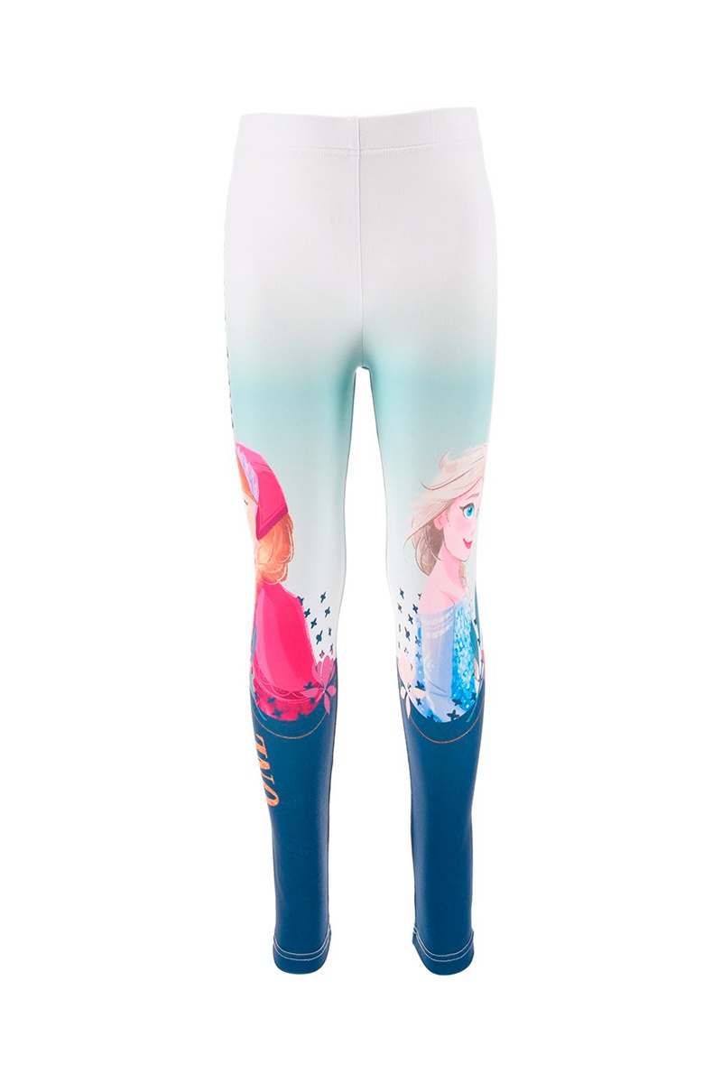 Legging Elsa et Anna La Reine des Neiges Disney - Turquoise et bleu marine