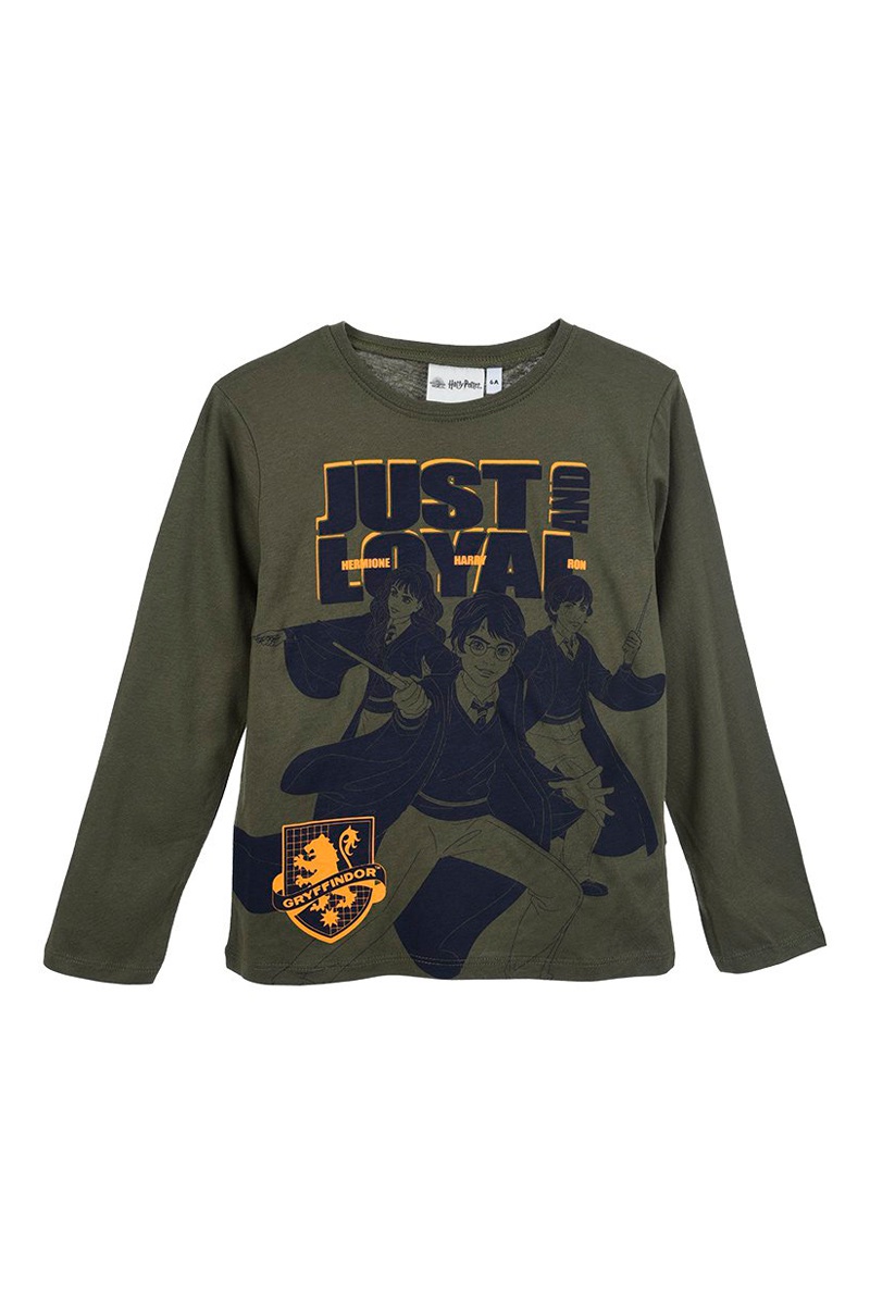 T-shirt en coton biologique Harry Potter - Kaki