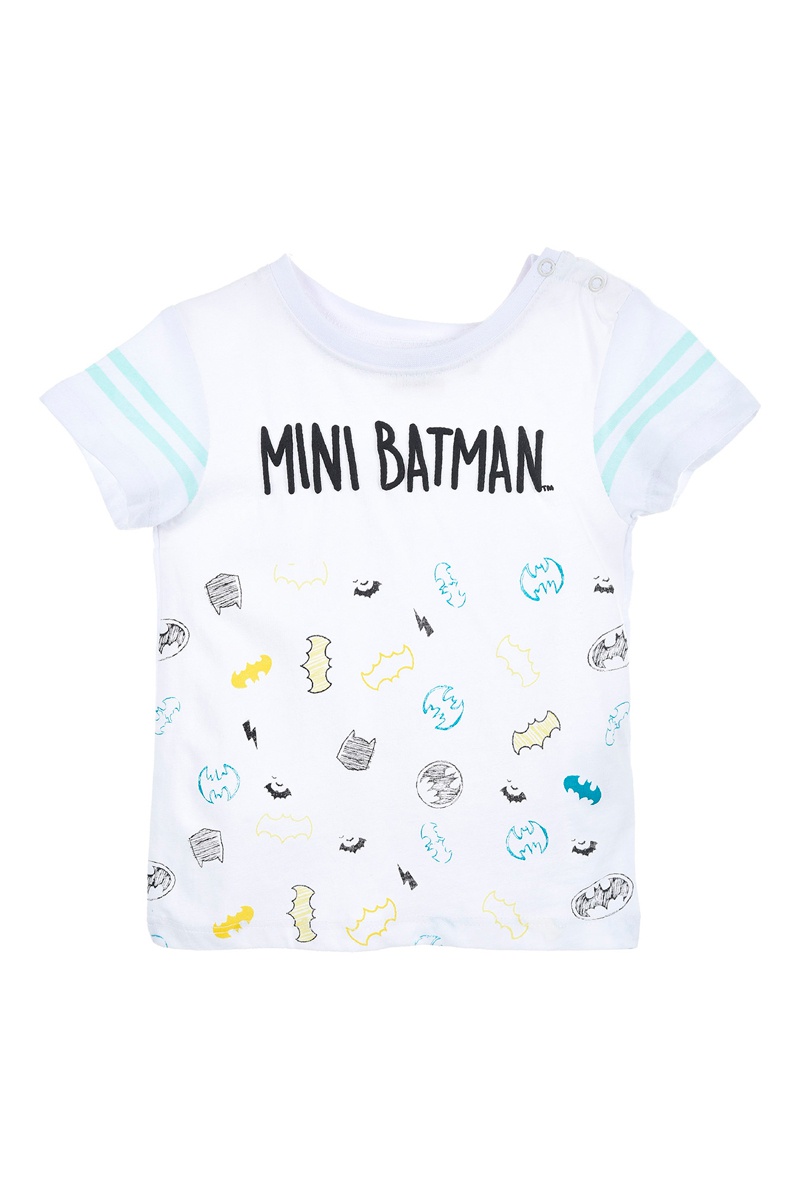 T-shirt en coton biologique Batman La Ligue des Justiciers DC Comics - Blanc