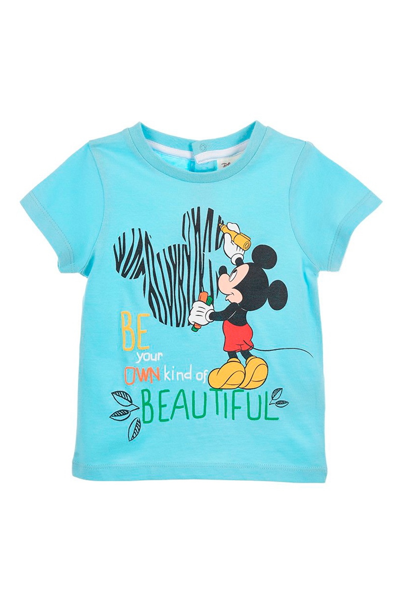 T-shirt en coton biologique Mickey Disney - Ciel