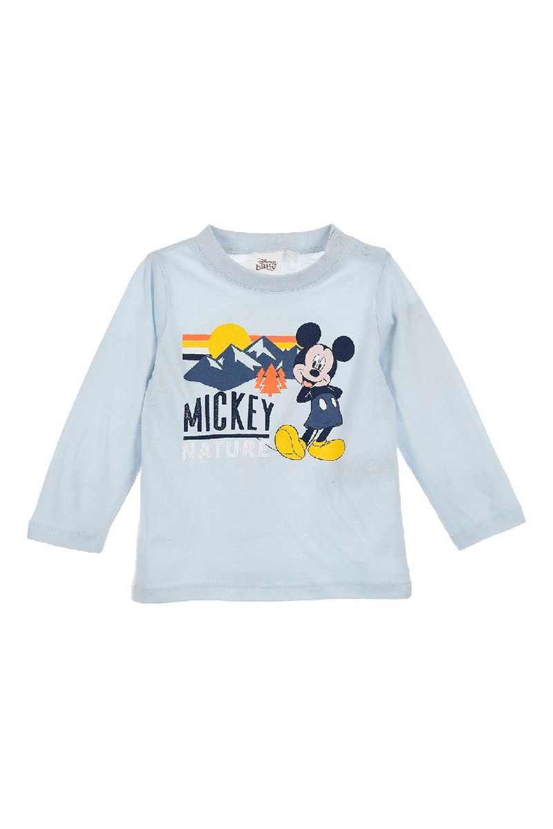 T-shirt en coton biologique Mickey Disney - Ciel