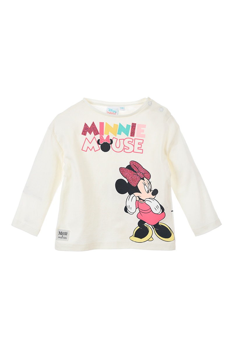 T-shirt Mickey et Minnie Disney Blanc