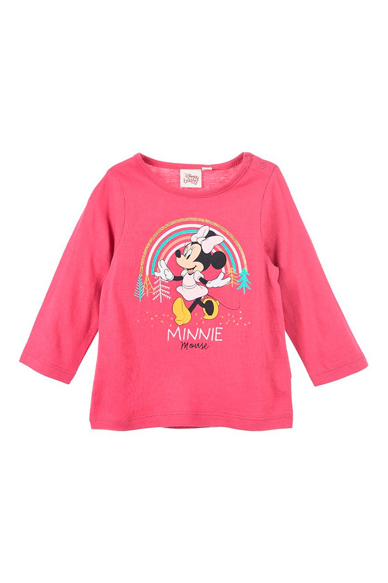 T-shirt en coton biologique Minnie Disney - Rose