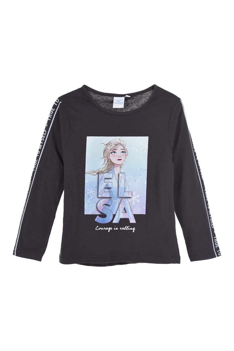 T-shirt Elsa La Reine des Neiges Disney - Anthracite