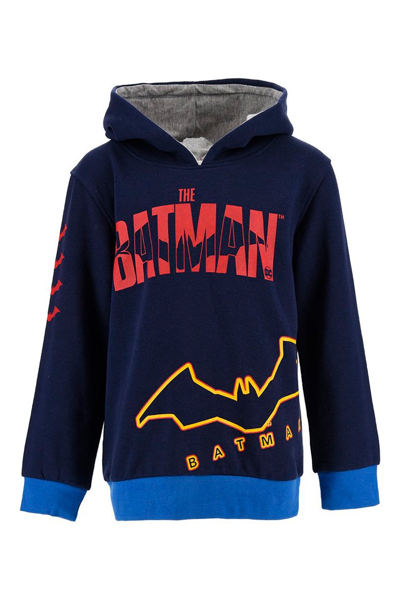 Sweat à capuche Batman La Ligue des Justiciers DC Comics - Bleu marine