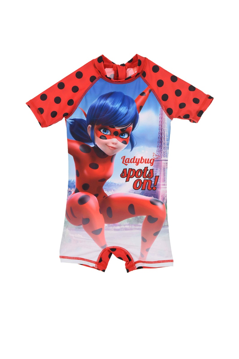 Combinaison de bain Miraculous, les aventures de Ladybug et Chat Noir - Rouge et bleu