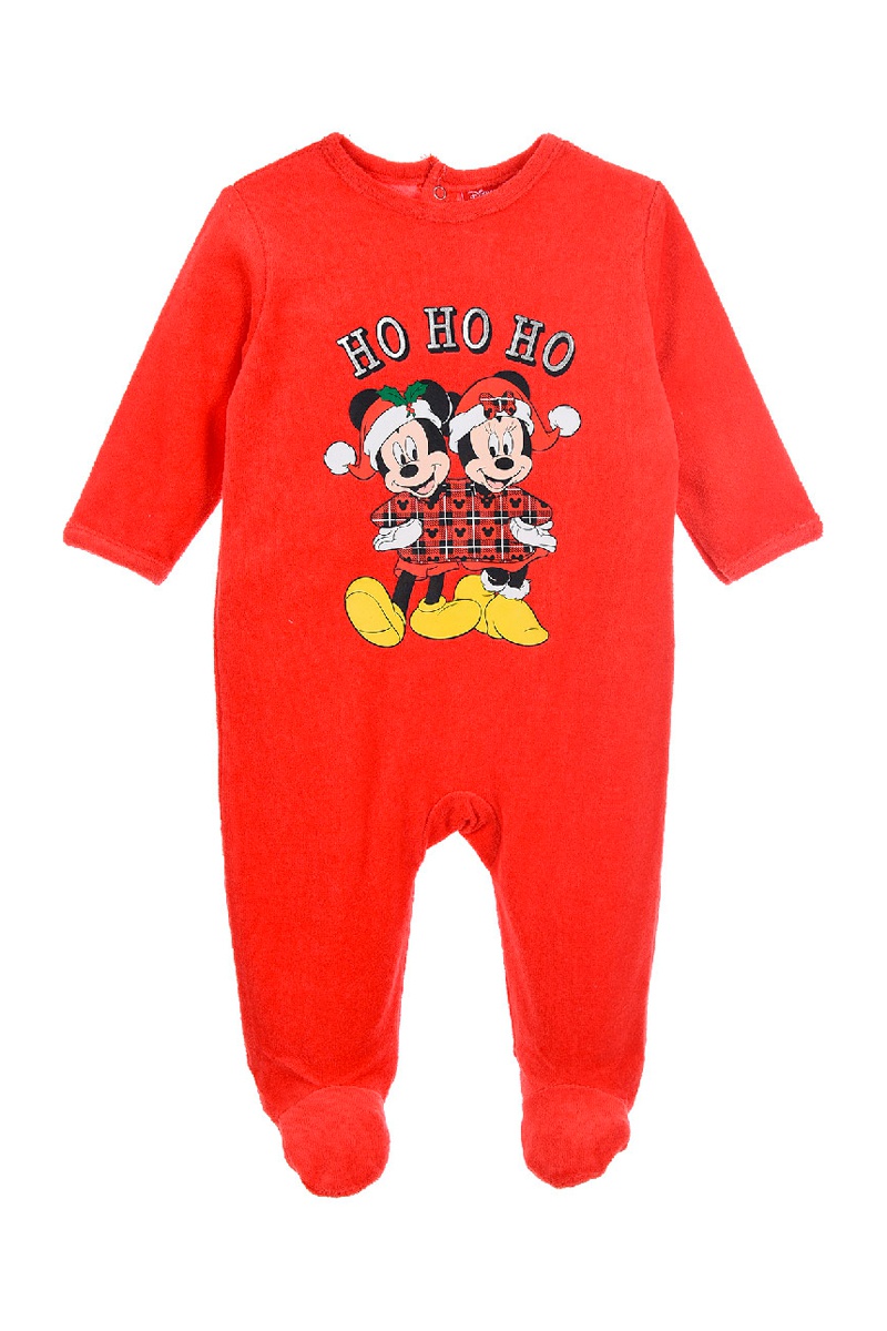 Dors-bien en velours Mickey et Minnie Disney - Rouge