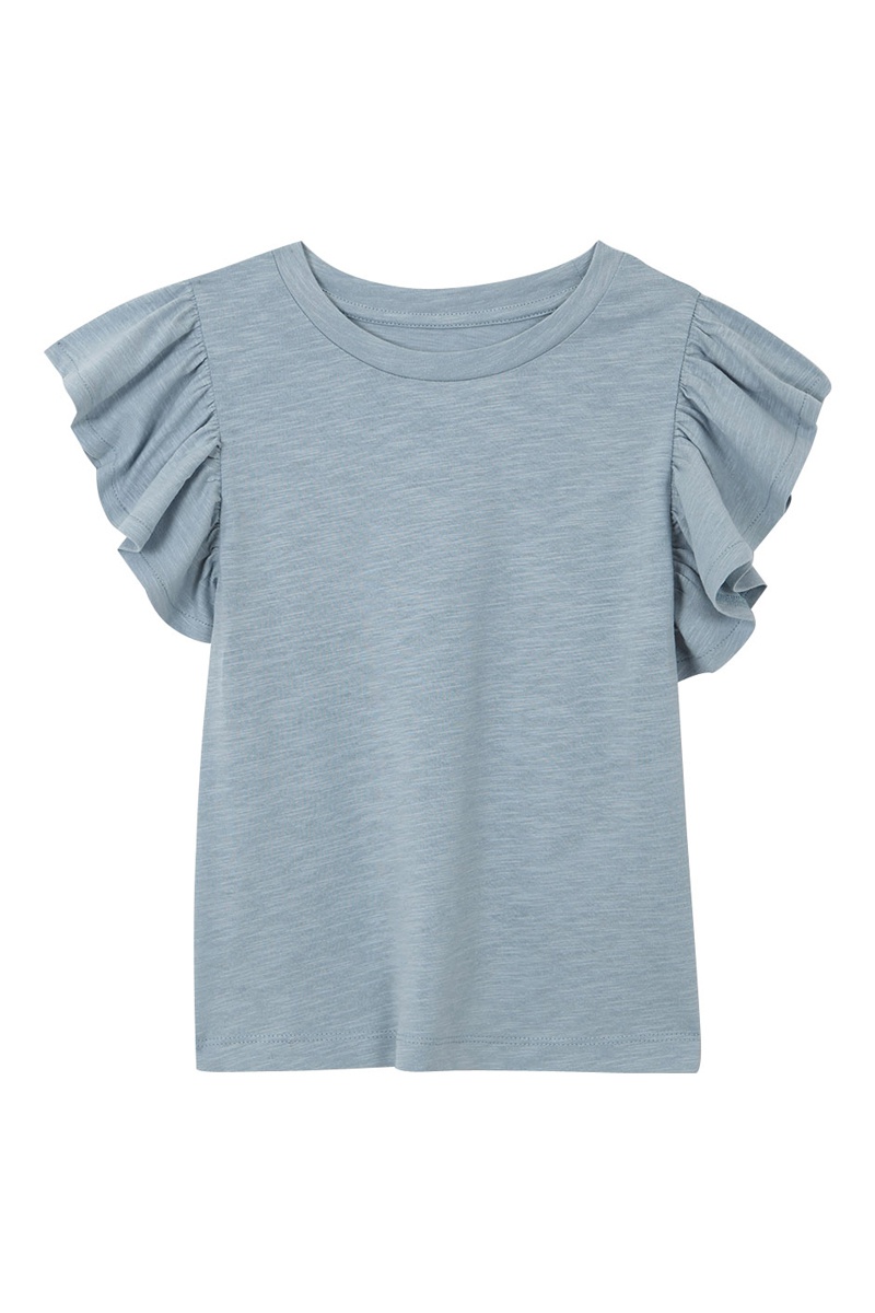 T-shirt Bleu clair chiné
