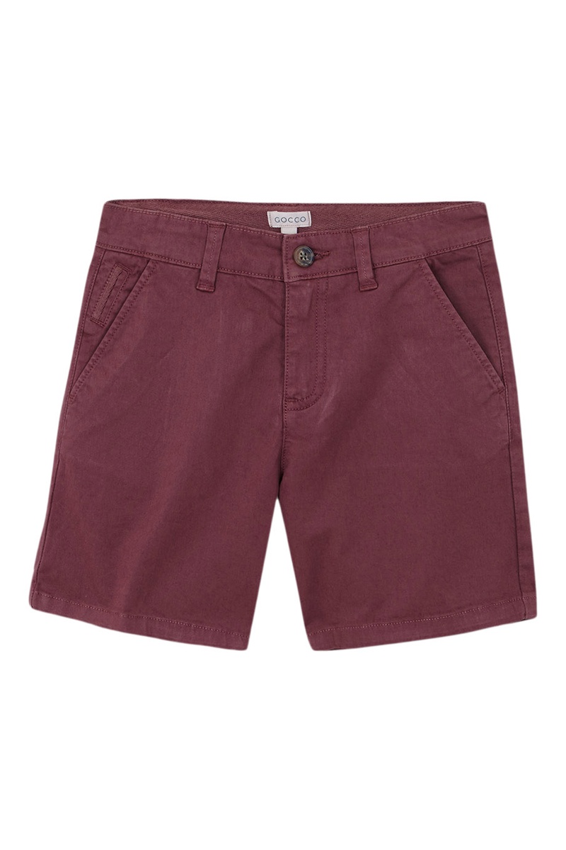 Bermuda en jean Bordeaux